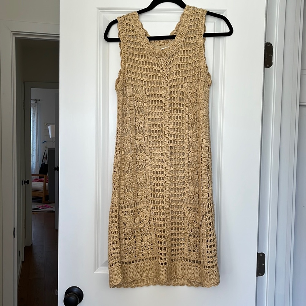 Knit macrame dress